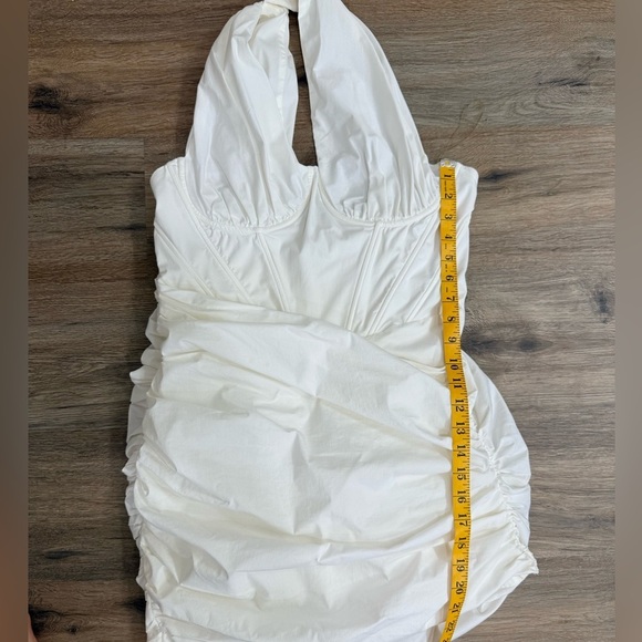 House of CB CLEMENTINE White Cut Out Mini Dress size L(P) - Picture 9 of 14